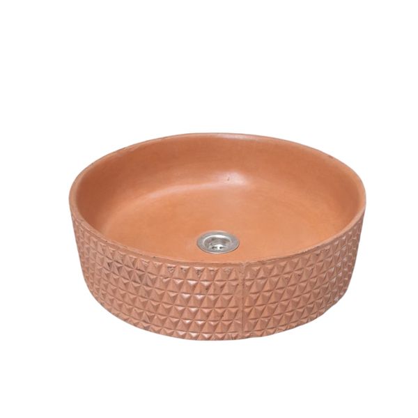The Emerald Dream Bespoke Terracotta Concrete Sink 39.5 x 11.5cm