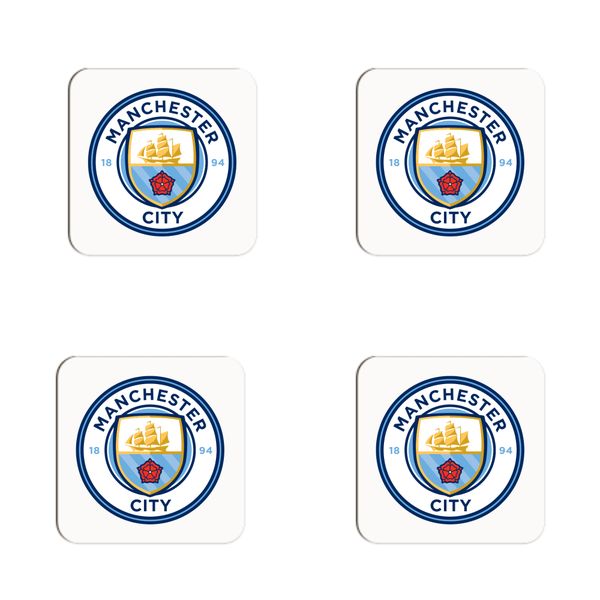 Man City Coaster Set - 4 Pack