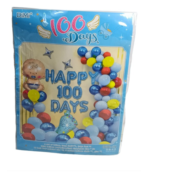 OHD-01 Happy 100 Days Balloons Pack
