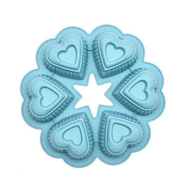 Heart Shape Silicone Cake Mold Tray