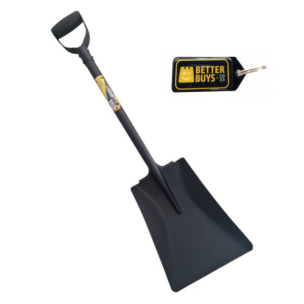 Heavy Duty Gardening Square Shovel Spade &amp; Gel Key Holder