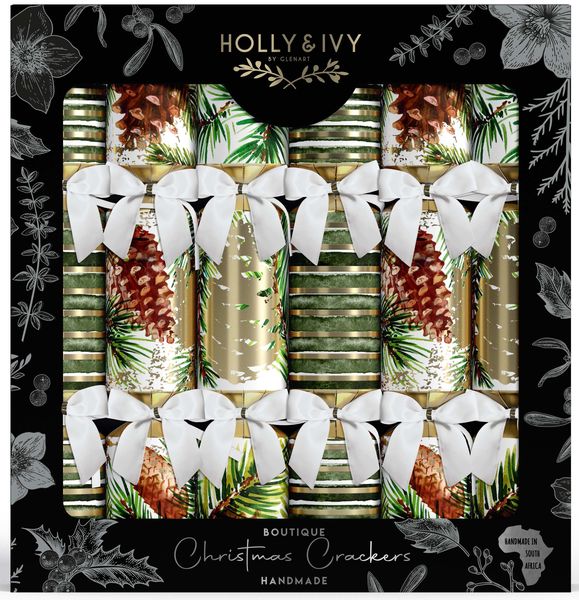 Holly &amp; Ivy Christmas Crackers - Opulent Pine
