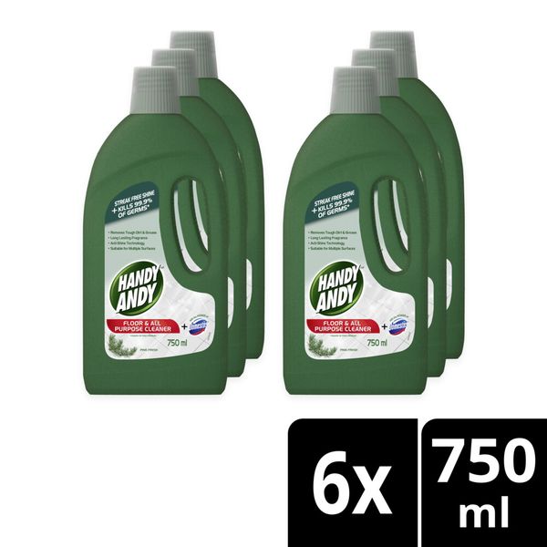 Handy Andy Pine Fresh Floor and Multipurpose Cleaner 6x750ml