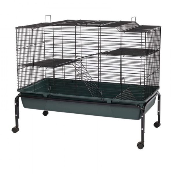 Extra Large Rabbit Cage with Stand on Wheels (101.5 x 51 x 84cm)