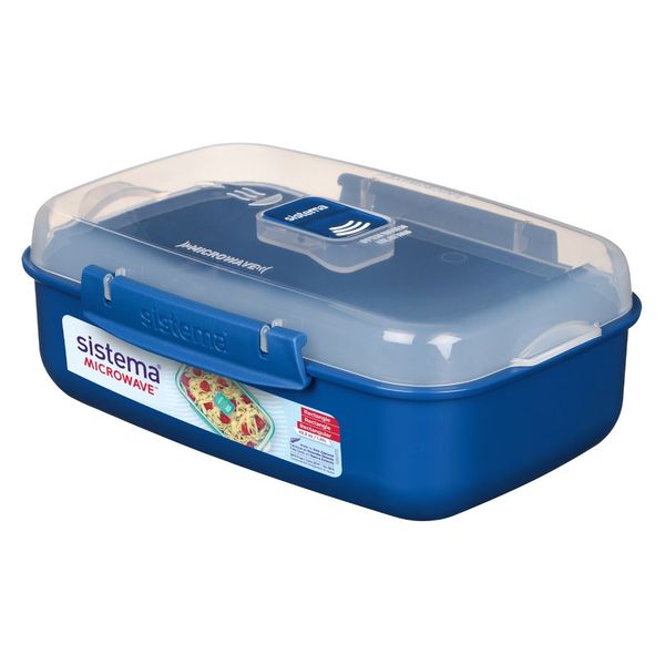 Sistema 1.25L Microwave Rectangle - Blue