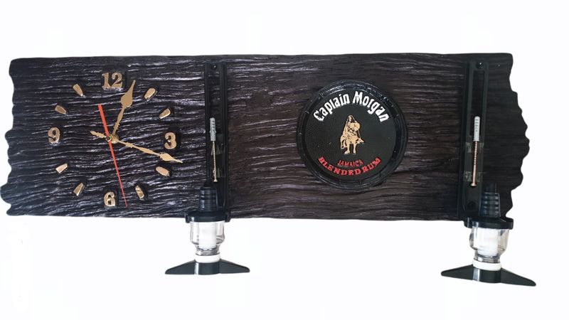 Captain Morgan - 2 Optic Sleeper Wood Clock (Stunning!) (Small Barrel end)