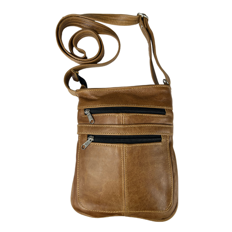 Genuine Leather Get Up and Go Sling Handbag Image