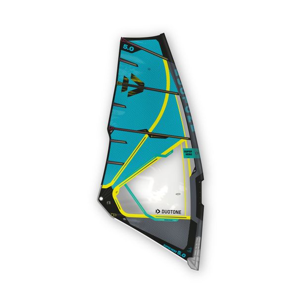 Duotone Windsurfing - Sail - Super Hero 2020 - 5.3 - Turquoise/Grey