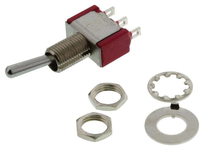 C&amp;K Components (7101SYZQE) Toggle Switch, On-None-On, SPDT, Non Illuminated