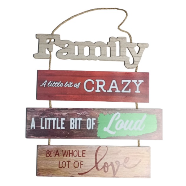YY5003 Wooden Wall Hang Decor - 57cm