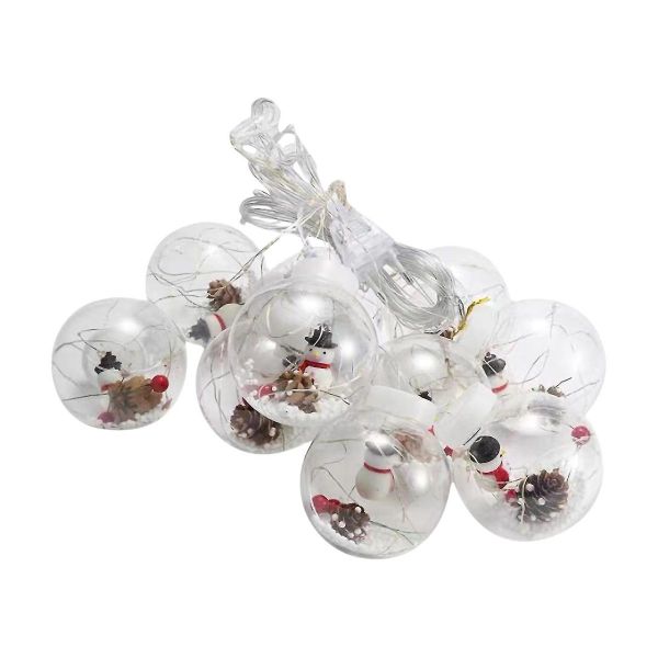 ZYF-16 Ball Shaped Santa LED Fairy Curtain Light Warm White