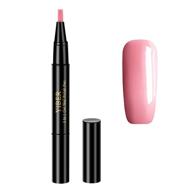 Yiber 3in1 Gel Nail Polish Pen - Pink 6