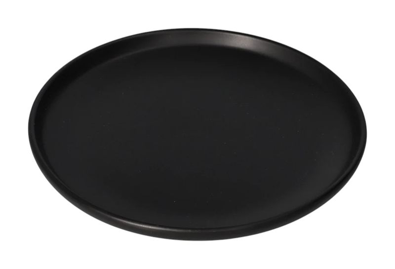 Black Porcelain Side Plate 20cm x 20cm x 2cm - Set of 8