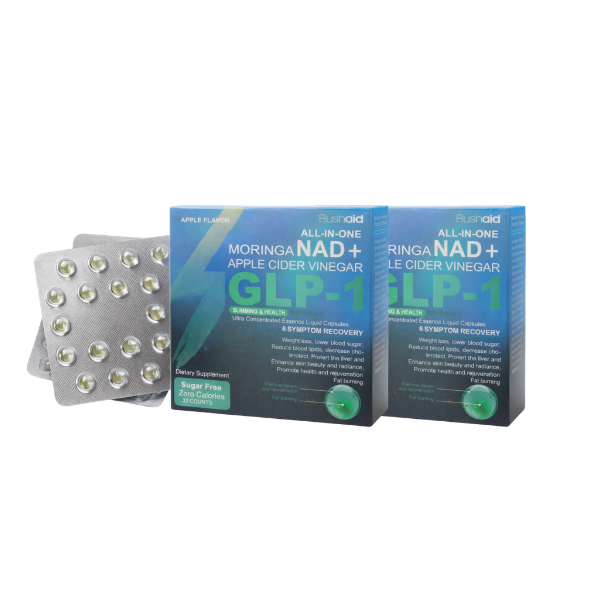 Moringa NAD+ GLP-1 Apple Cider Vinegar Capsules. 32 Capsules.