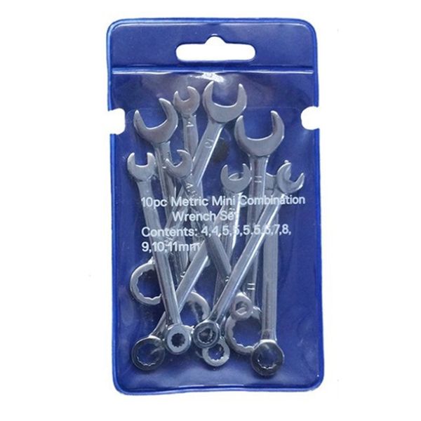 10Pcs Mini Engineer Wrench Dual Heads Offset Ring Combination 4-11mm