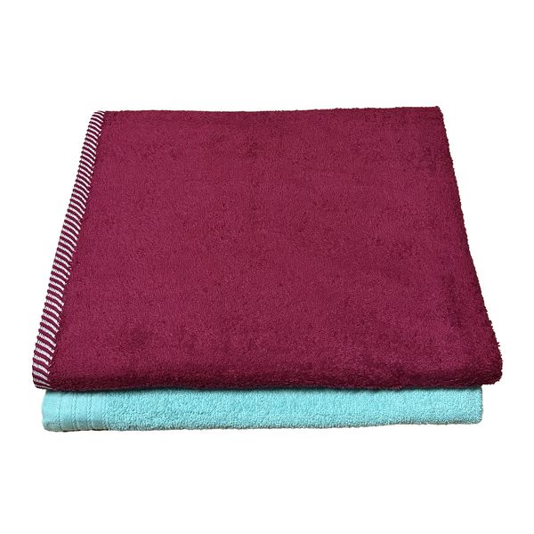 2 Pack Bath Sheet Luxury Cotton Towel 100 x 145cm - P11