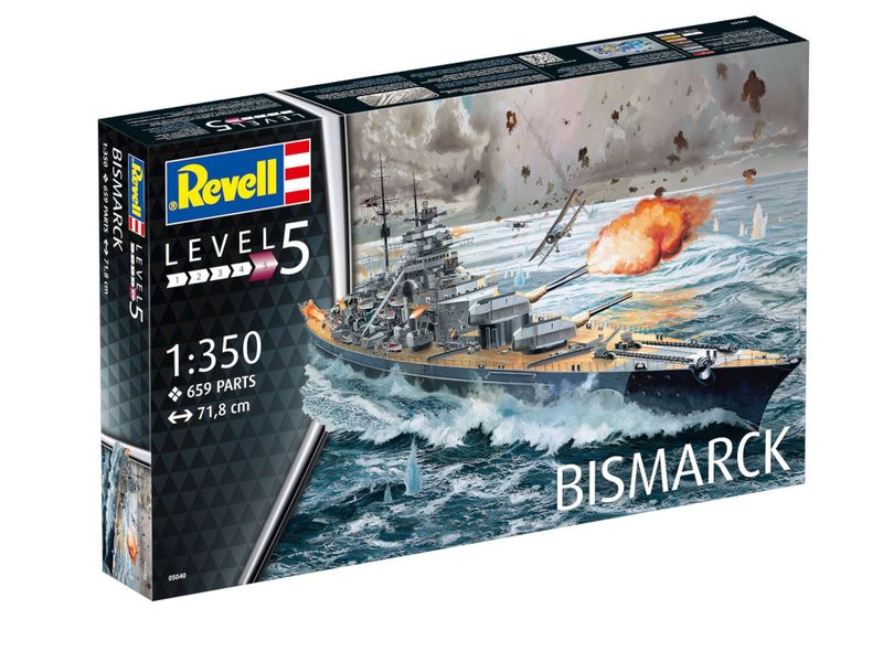 Revell 1/350 German Battleship "Bismarck" Plastic Model Kit