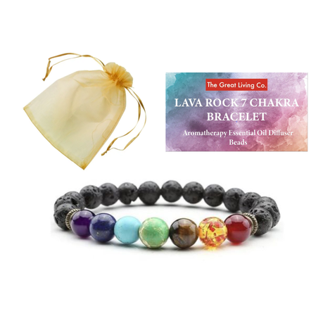 Lava Rock Chakra Vitality Bracelet