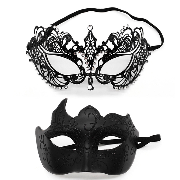 Masquerade Mask for Couples Lace Eye Mask Venetian Carnival Halloween Mask