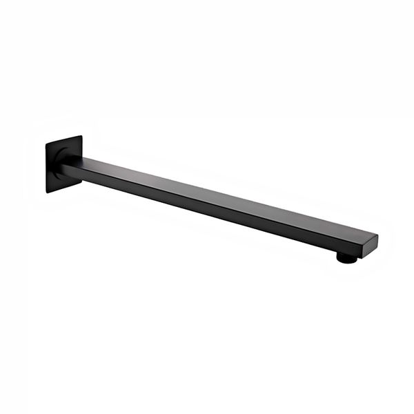 Black Shower Arm Square