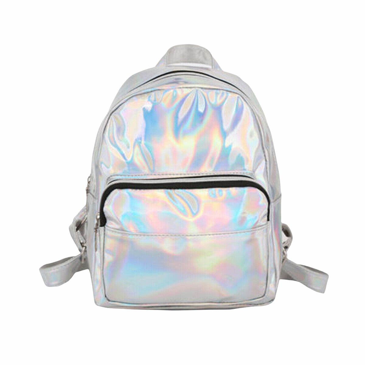 Silver holographic clearance backpack