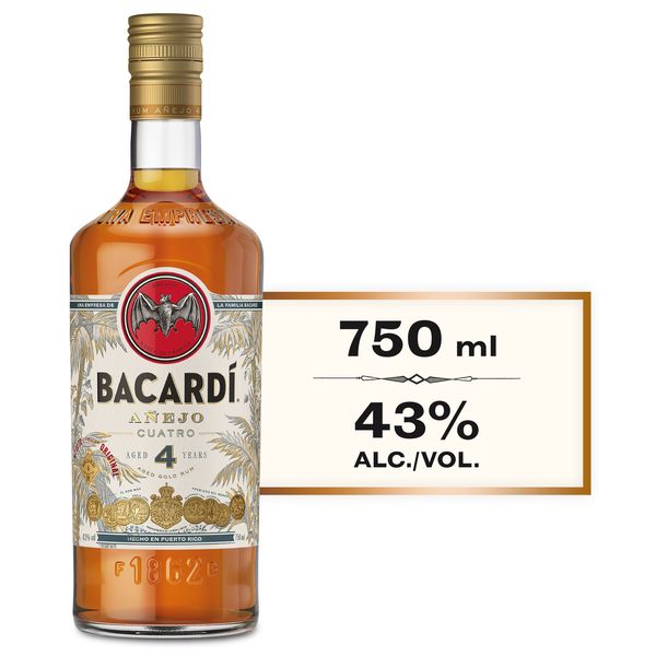 Bacardi Anejo Cuatro - 4 Years - 750ml