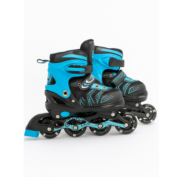 Adjustable Inline Skates - Light-Up Wheels, Indoor/Outdoor