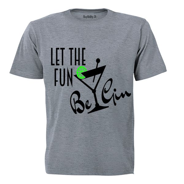Let the Fun be Gin - Mens - T-Shirt - White