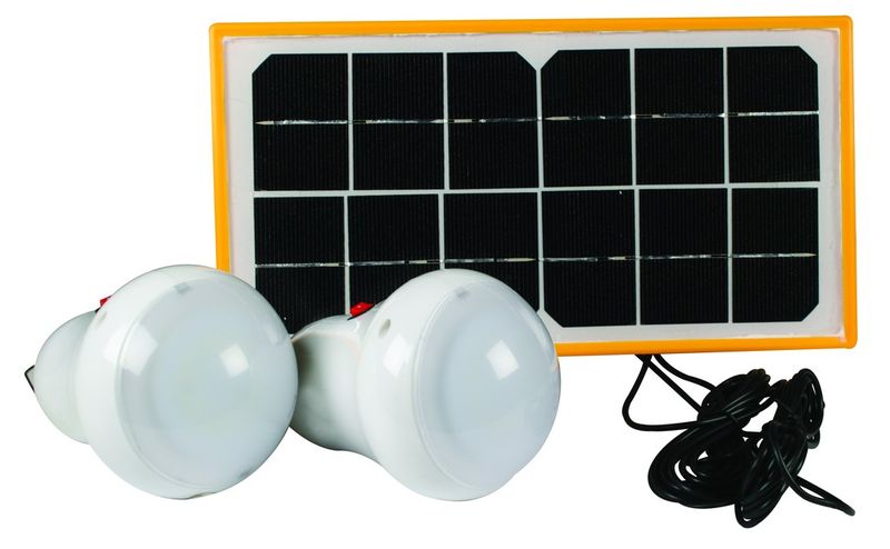 Portable Solar 2 Light Kit