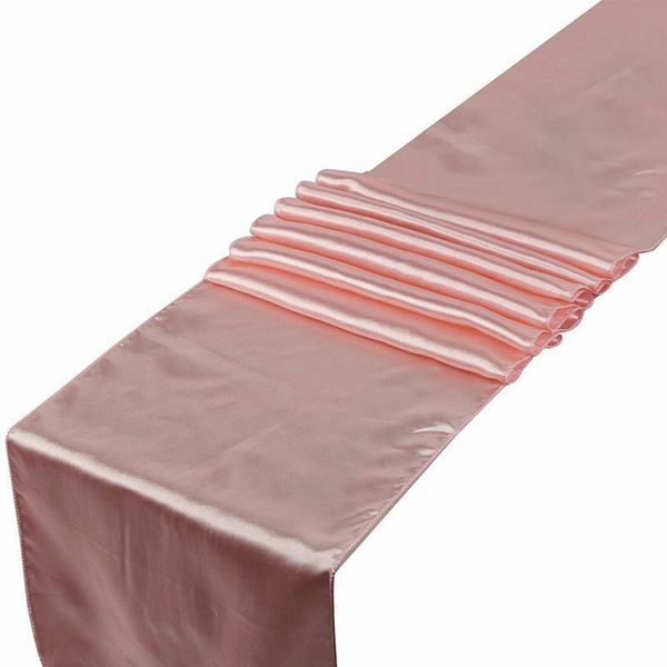 Rose Gold Satin Table Runner - 35 x 300cm