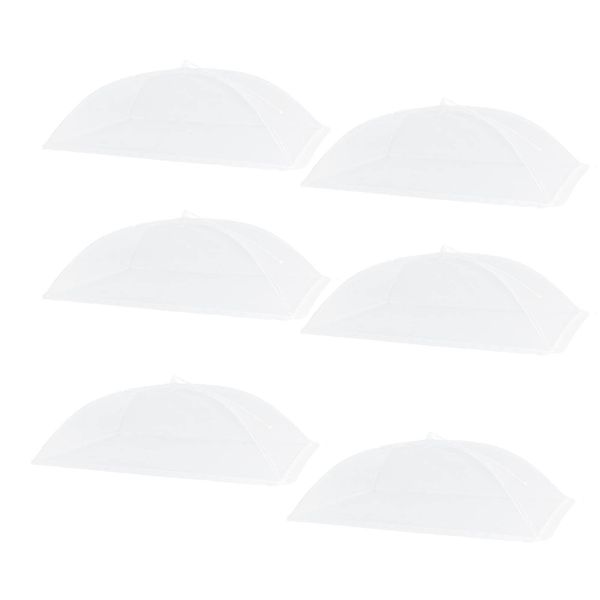 6 Pieces Outdoor Mesh Food Tent Covers,Breathable Screen Barrier for Food
