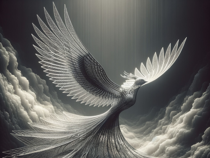 Canvas Wall Art Decor - Phoenix Risen From The Ashes Artwork