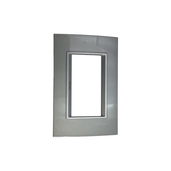 ACDC - Gewiss CHORUS LUX 4-Gang Cover Plate (Titanium)