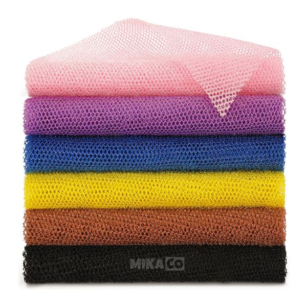 MIkaco African Net Exfoliating Bath Sponges Shower Wash - 6 Piece