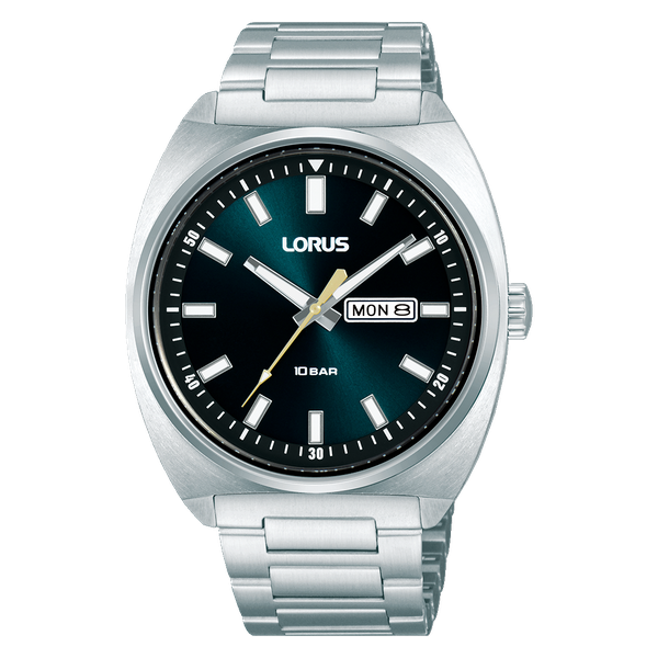 Lorus Men Silver-Blue Metal Sport RH313BX9