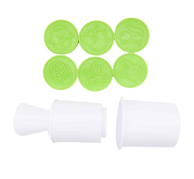 Silicon Cookie Stamp Mold 6 Piece Set - Cartoon Stamps