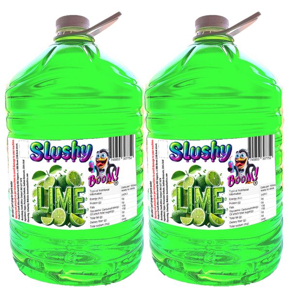 Slushy Machine - Syrup - 2x5lt Slush Concentrate - Bubblegum-Passionfruit