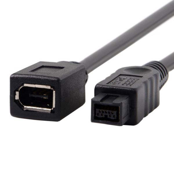 Cable FireWire 400-to-800 Adapter Cable 6F-9M Cord 20cm - Black