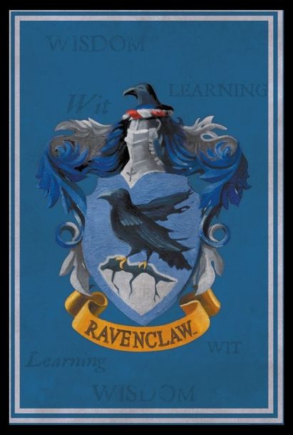 Harry Potter - Ravenclaw Crest Poster with Black Frame | Shop Today ...