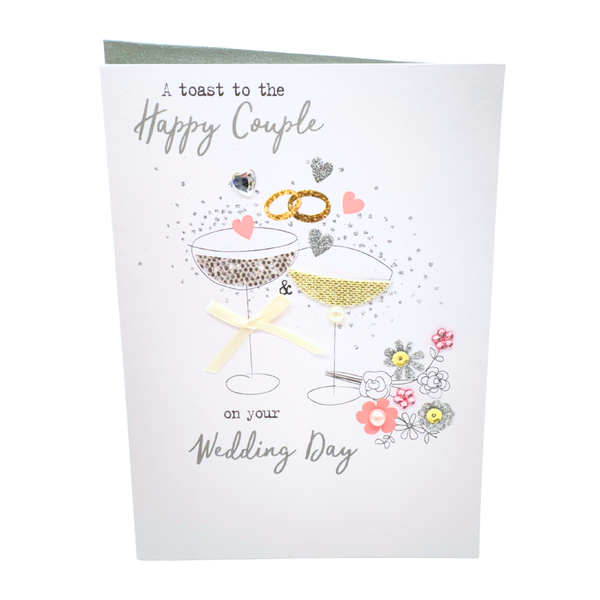 Wedding card - A Toast to the Happy Couple
