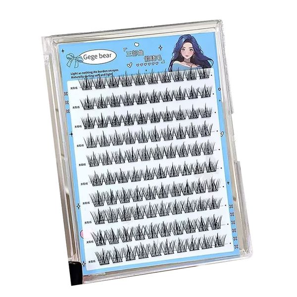 No-Glue False Eyelashes - Easy 3-Step Application, Natural Look