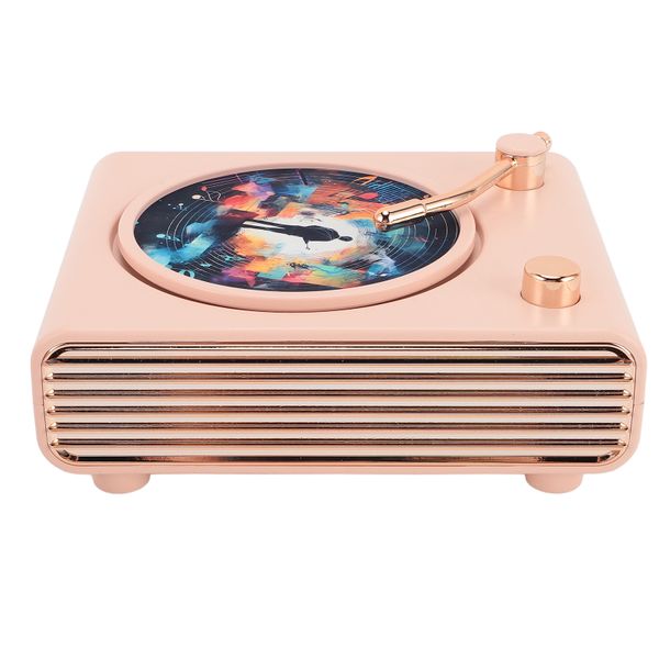 Record Player BT Speaker, HIFI, Pink