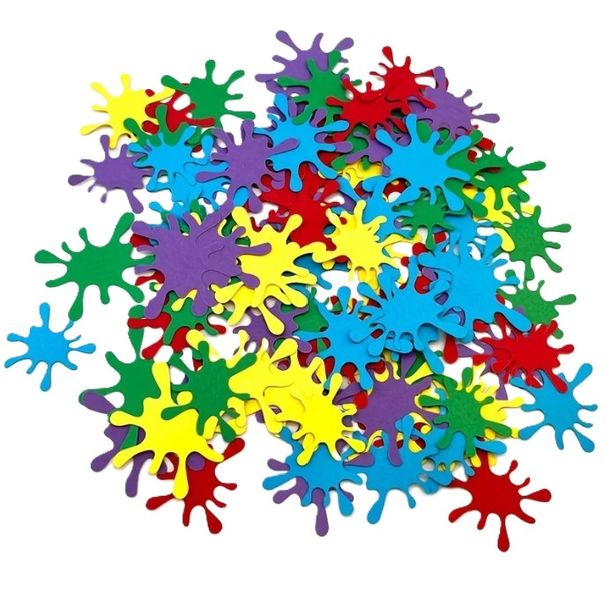 100 Pieces Paint Splash Table Scatters