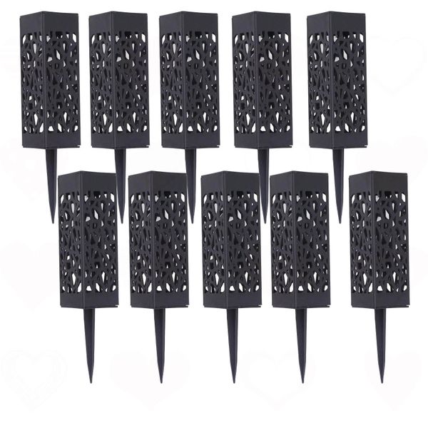 Outdoor Decorative Ground Stake Flower Vases with Drainage Holes