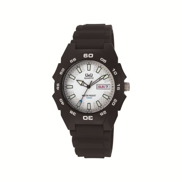 Q&amp;Q PU Strap Watch - A170J - Black