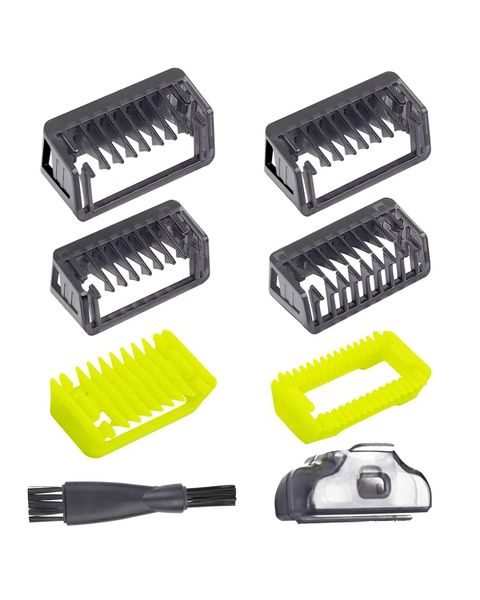 8 Piece/Set Guards with Case Fit for One Blade Hybrid Electric Shaver