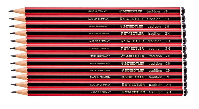 STAEDTLER Tradition 2H - 110 Pencil Box of 12