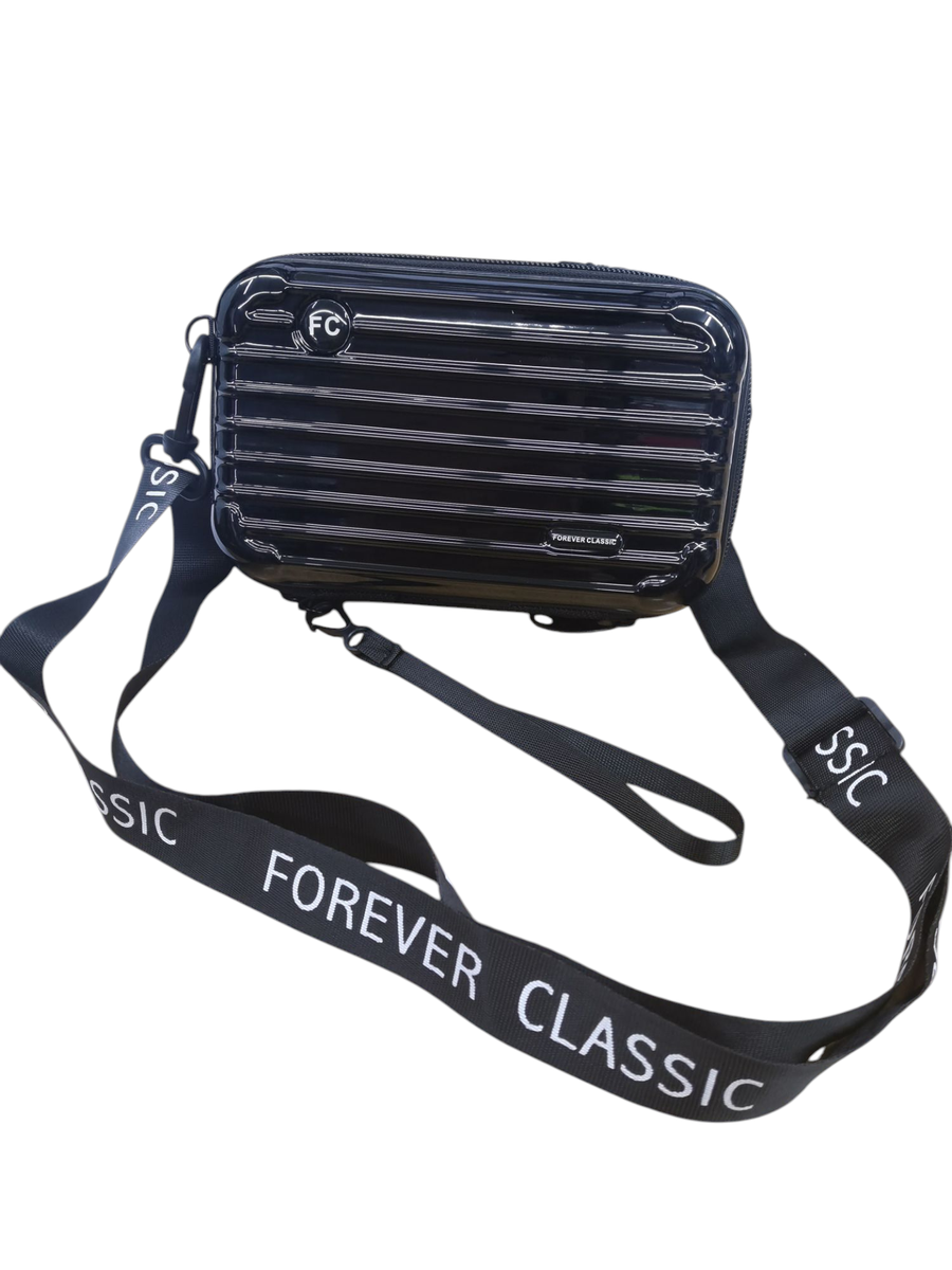 Hardcover Mini Suitcase Design Crossbody Bag
