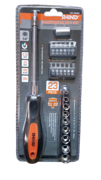 SHiND - 23 Piece Screwdriver Bits Set