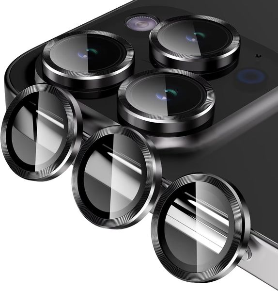 Camara Lens Protector Compatible With I Phone 14 Pro Max Black